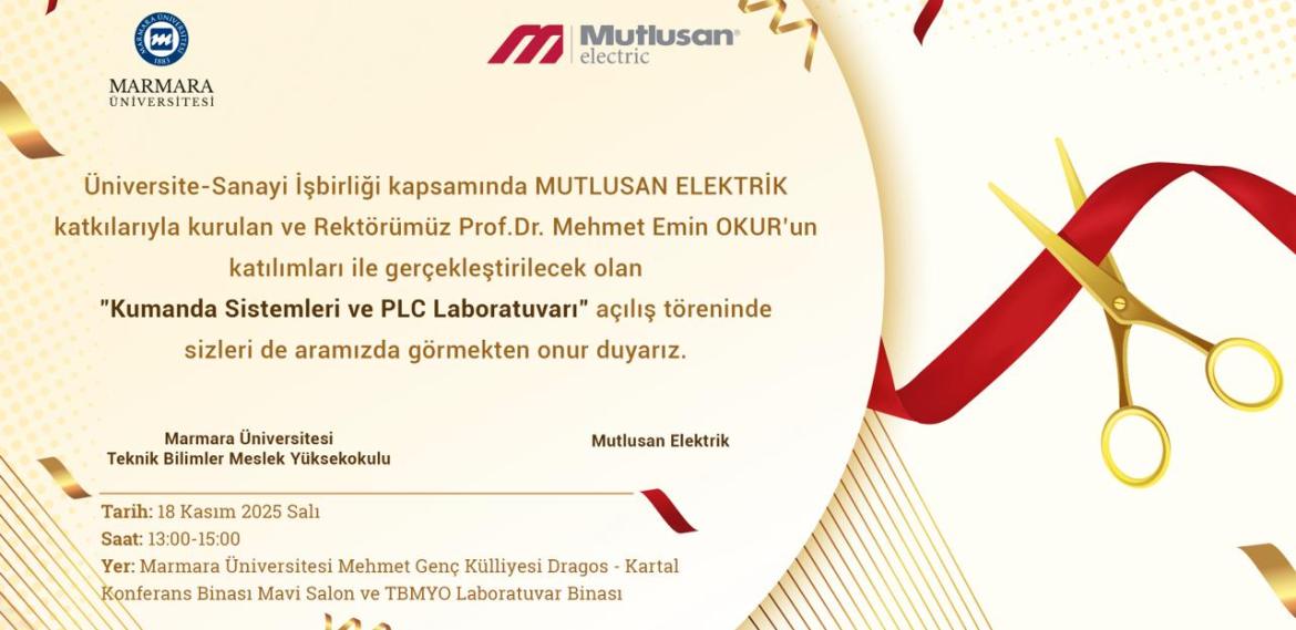Kumanda ve PLC Laboratuvarı"nın Açılış Töreni